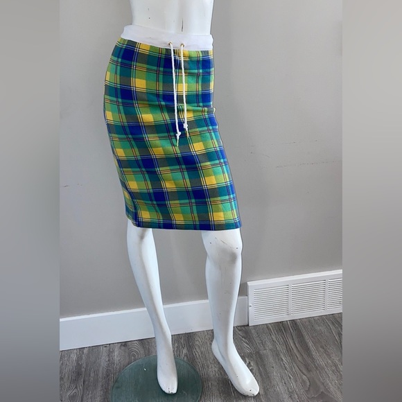 Joyrich Cotton Plaid skirt drawstring waist - Picture 6 of 6